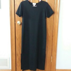 Talbots Petites | Solis black cotton dress.